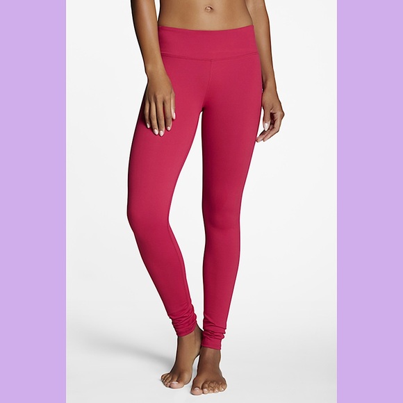 Fabletics Pants - Fabletics Define Mid-Rise Leggings in Cranberry